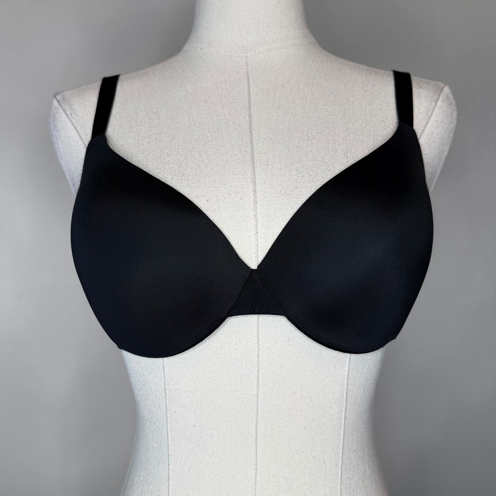 SKIMS Smoothing Intimates Full Coverage Lightly Lined Bra sz 32B NEW Onyx Black